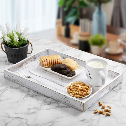 Bandeja Dreamkey rectangular para sala y dormitorio, elegante y práctica.