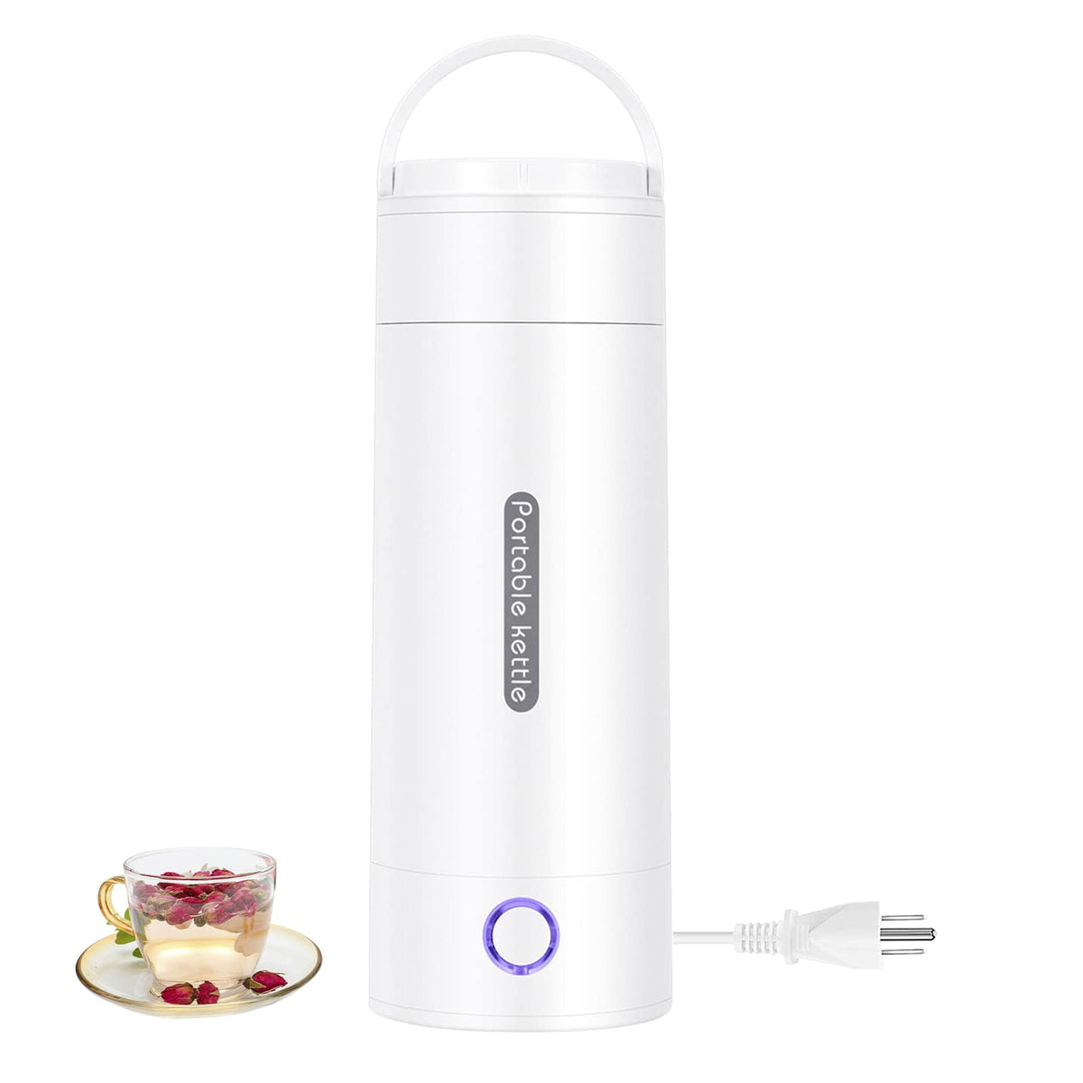 Dreamosa tetera eléctrica portátil 350 ml para viajes y casa.