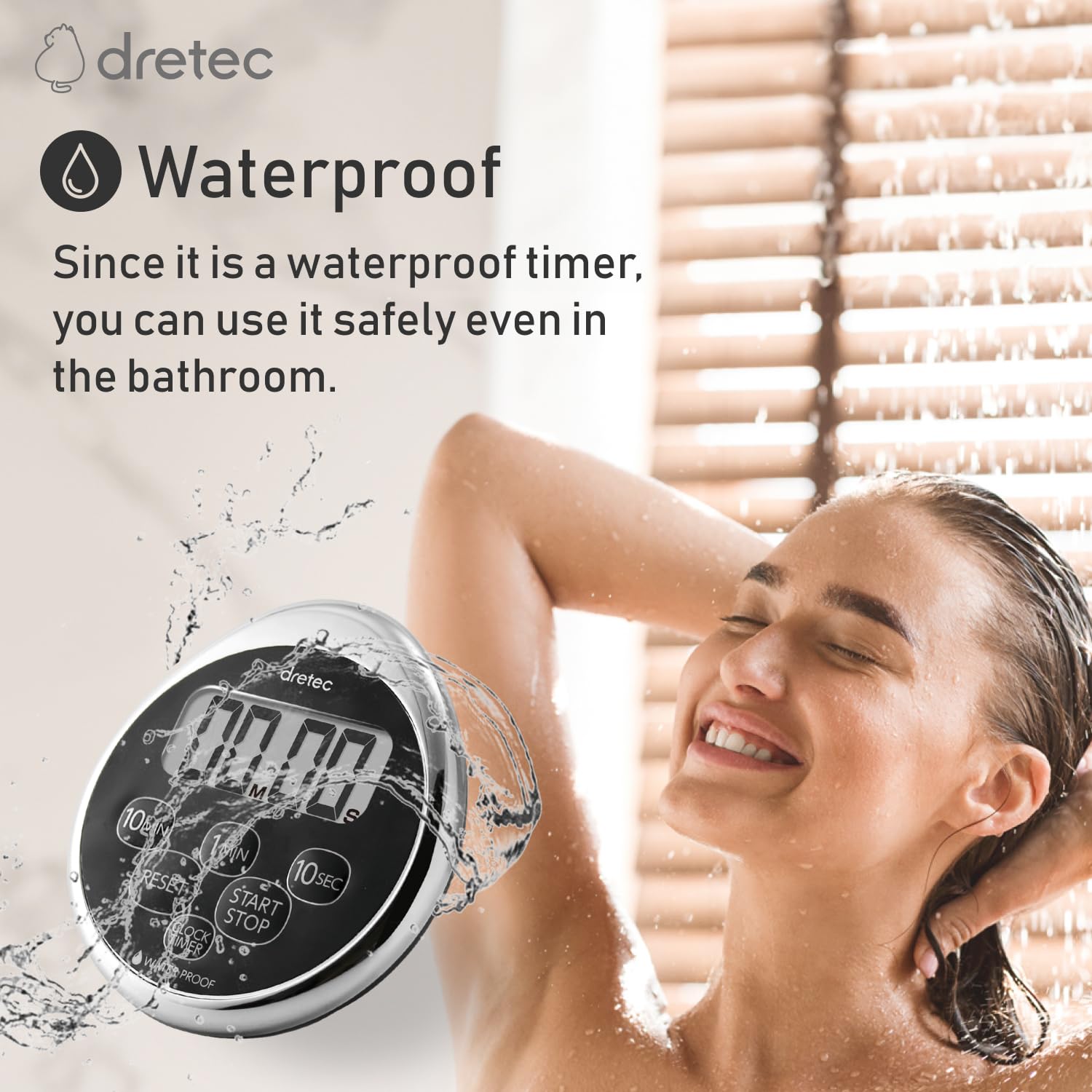 dretec temporizador digital con base magnética para nevera, práctico en cocina