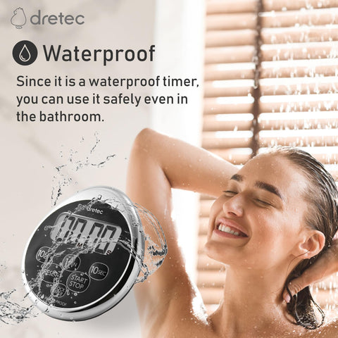 dretec temporizador digital con base magnética para nevera, práctico en cocina