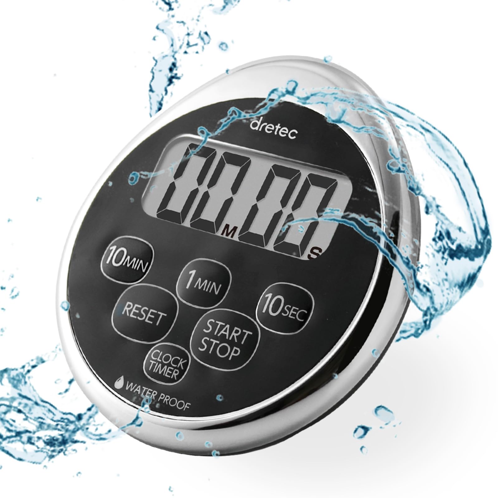 dretec temporizador digital para ducha impermeable con pantalla clara