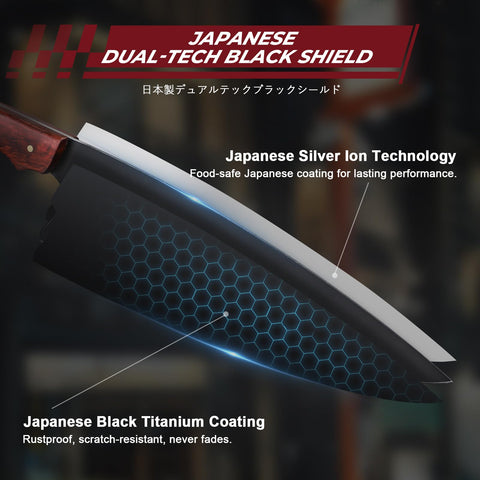 DRGSKL cuchillo carnicería japonés 15 cm, ideal para cortes gruesos.