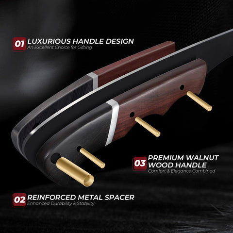 DRGSKL diseño con tang completo para mayor durabilidad y control equilibrado