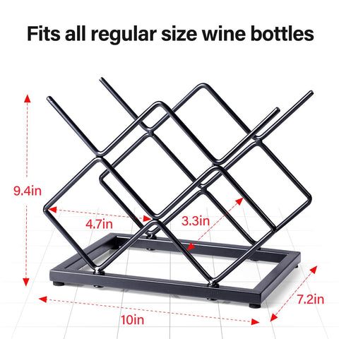 Drincarier porta-vinos en encimera con 5 huecos para botellas