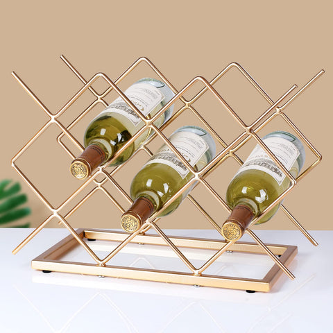 Drincarier portabotellas 5 botellas, almacenamiento compacto y ordenado.