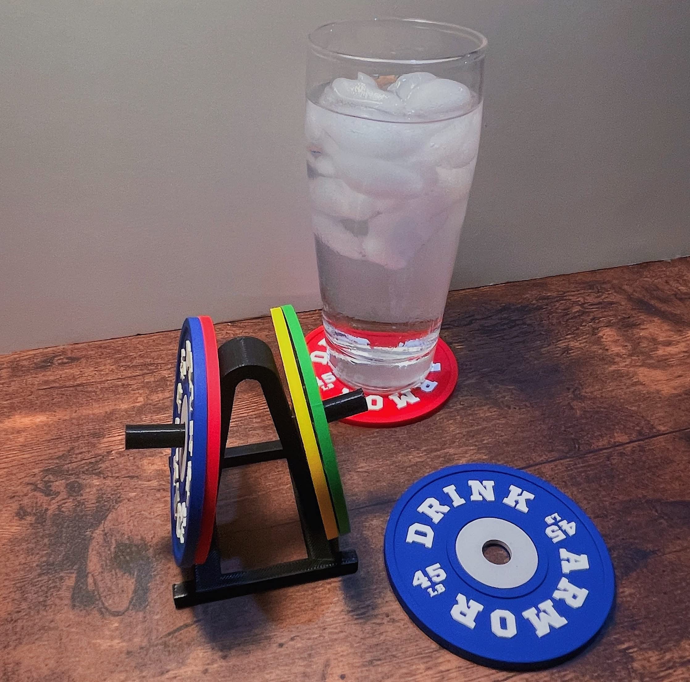 Drink Armor posavasos-pesas: conjunto completo para casa, evita derrames