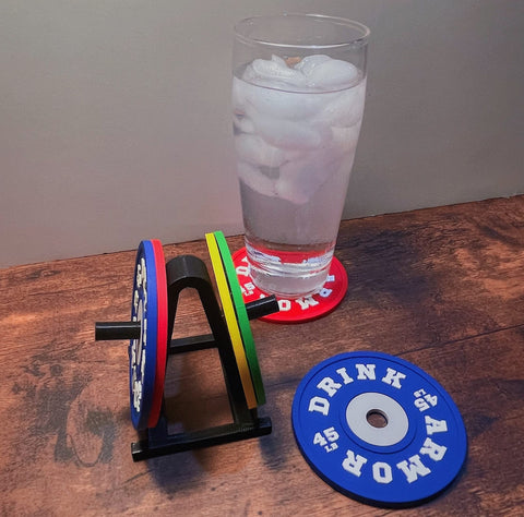 Drink Armor posavasos-pesas: conjunto completo para casa, evita derrames