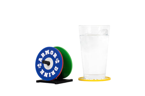 Drink Armor soporte-rack-mini: organización tipo gimnasio para tu mesa