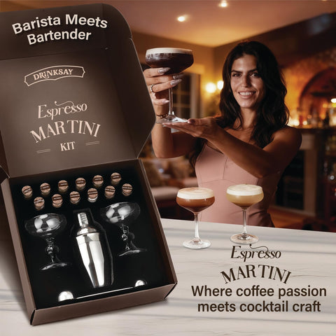 DrinkSay Espresso Martini: botánicos naturales para perfumar la bebida en casa.