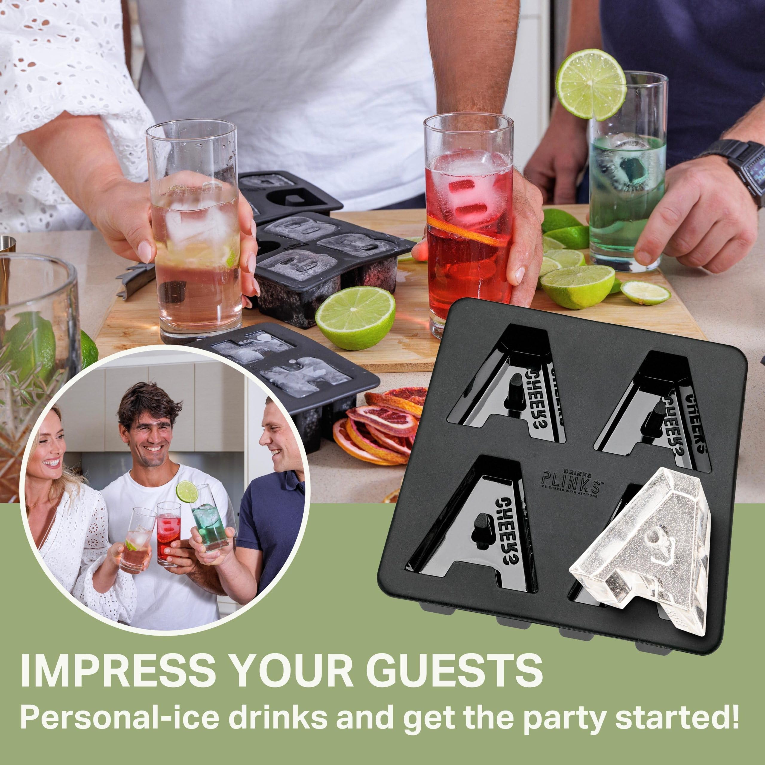 DrinksPlinks: cubo de hielo monograma que enfría sin diluir