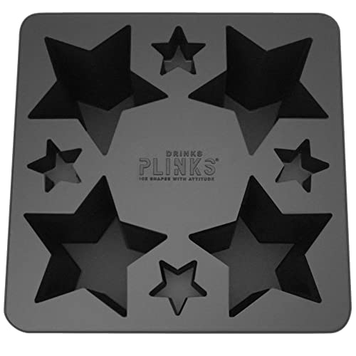DRINKSPLINKS Estrella: molde de silicona para hielo siempre con forma.