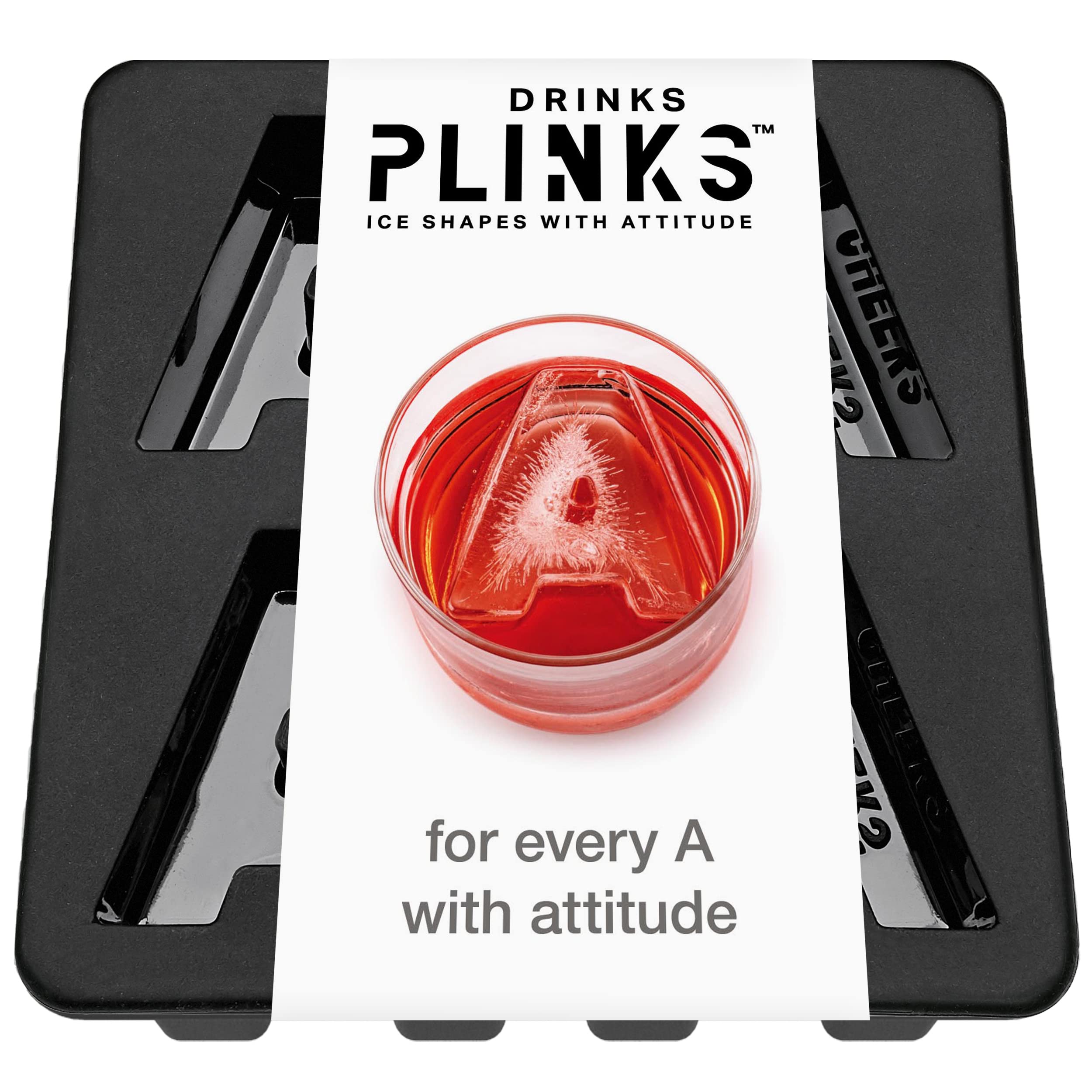 DrinksPlinks: letra A en hielo para personalizar tragos