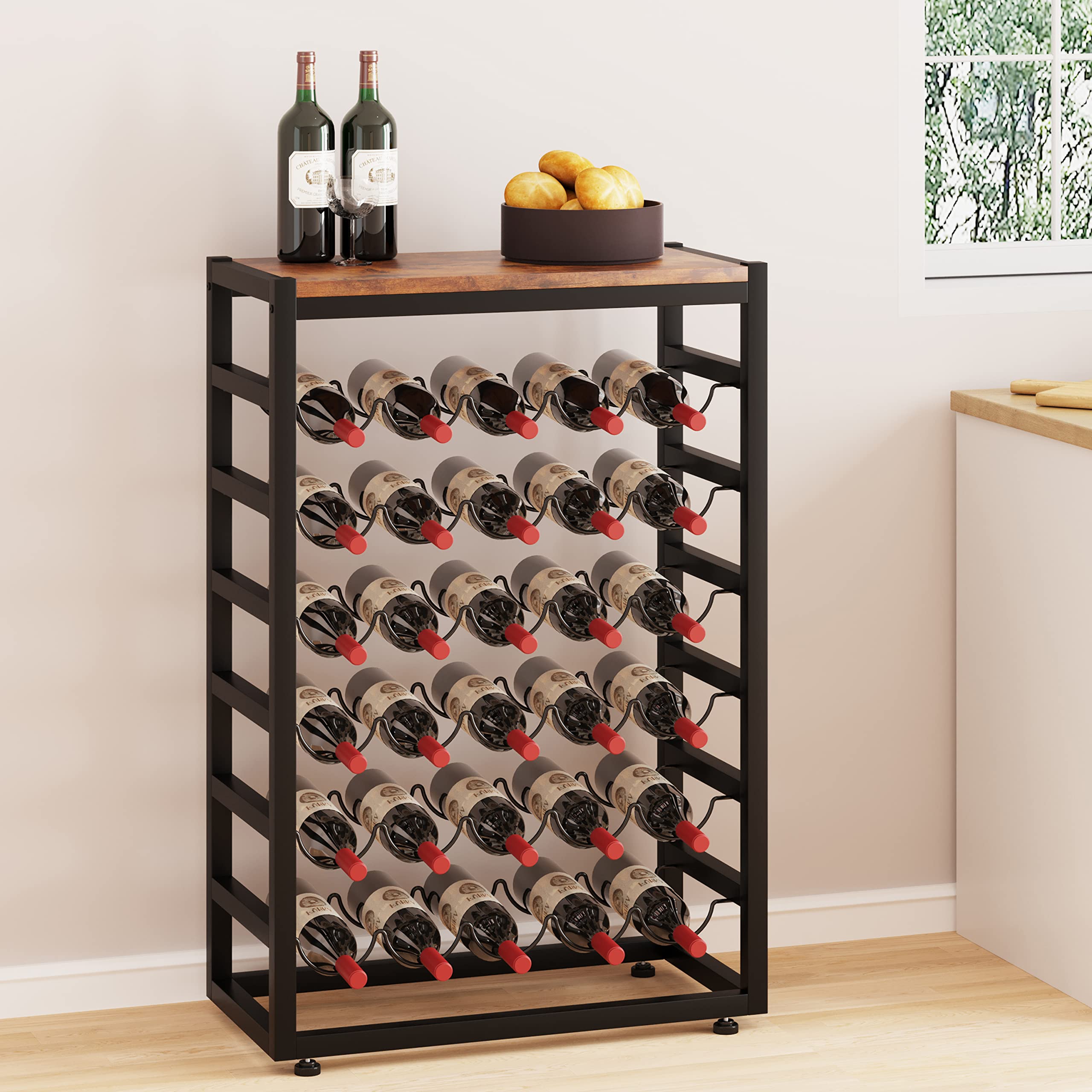 Superficie de madera superior de Dripex para copas, decantadores o objetos decorativos.