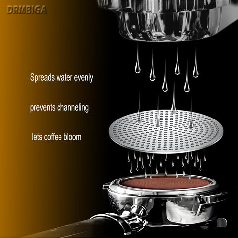 DRMBIGA filtro de metal 316 para espresso, resistencia a la corrosión