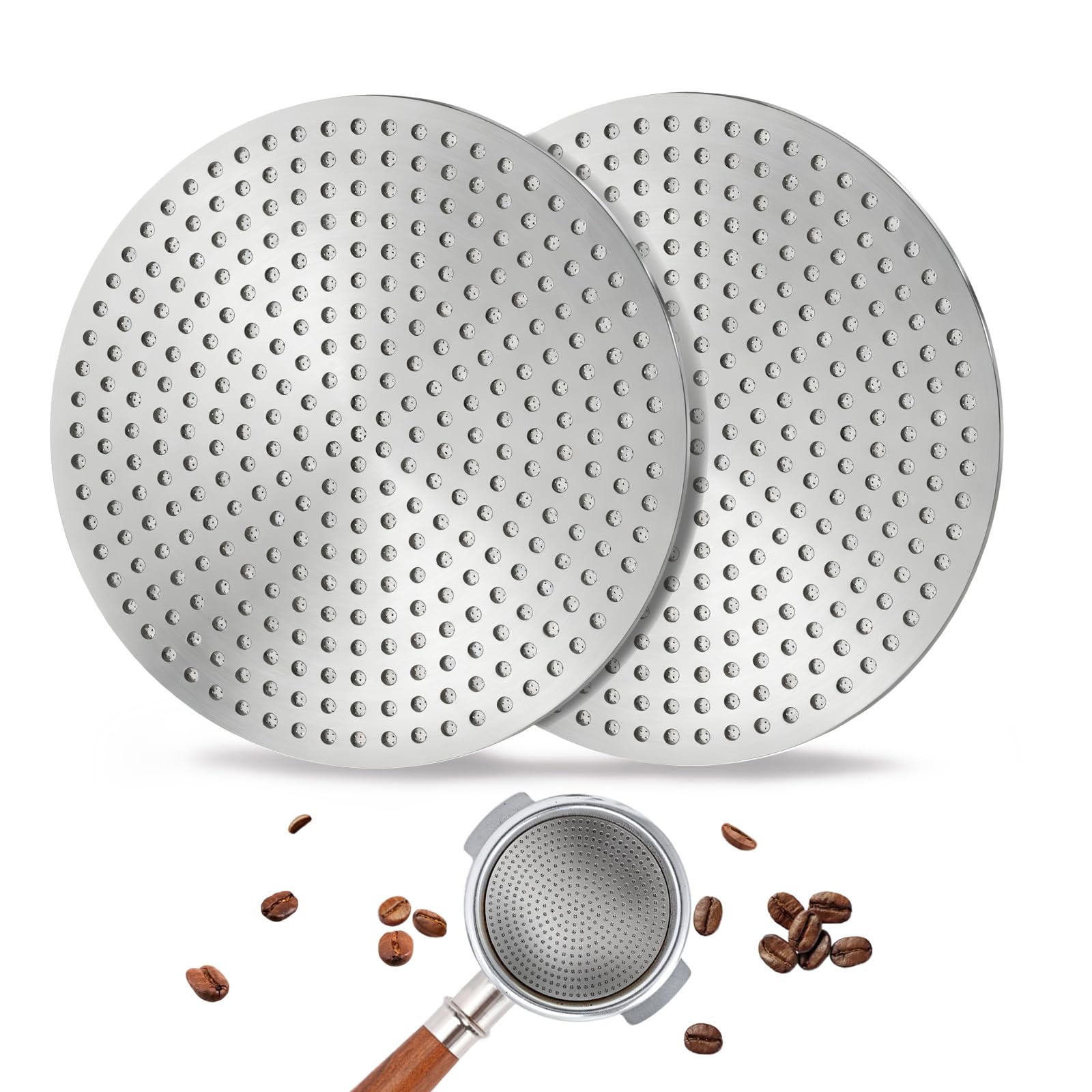 DRMBIGA pantalla inferior ducha 53.3mm para espresso, distribución uniforme para extracciones constantes