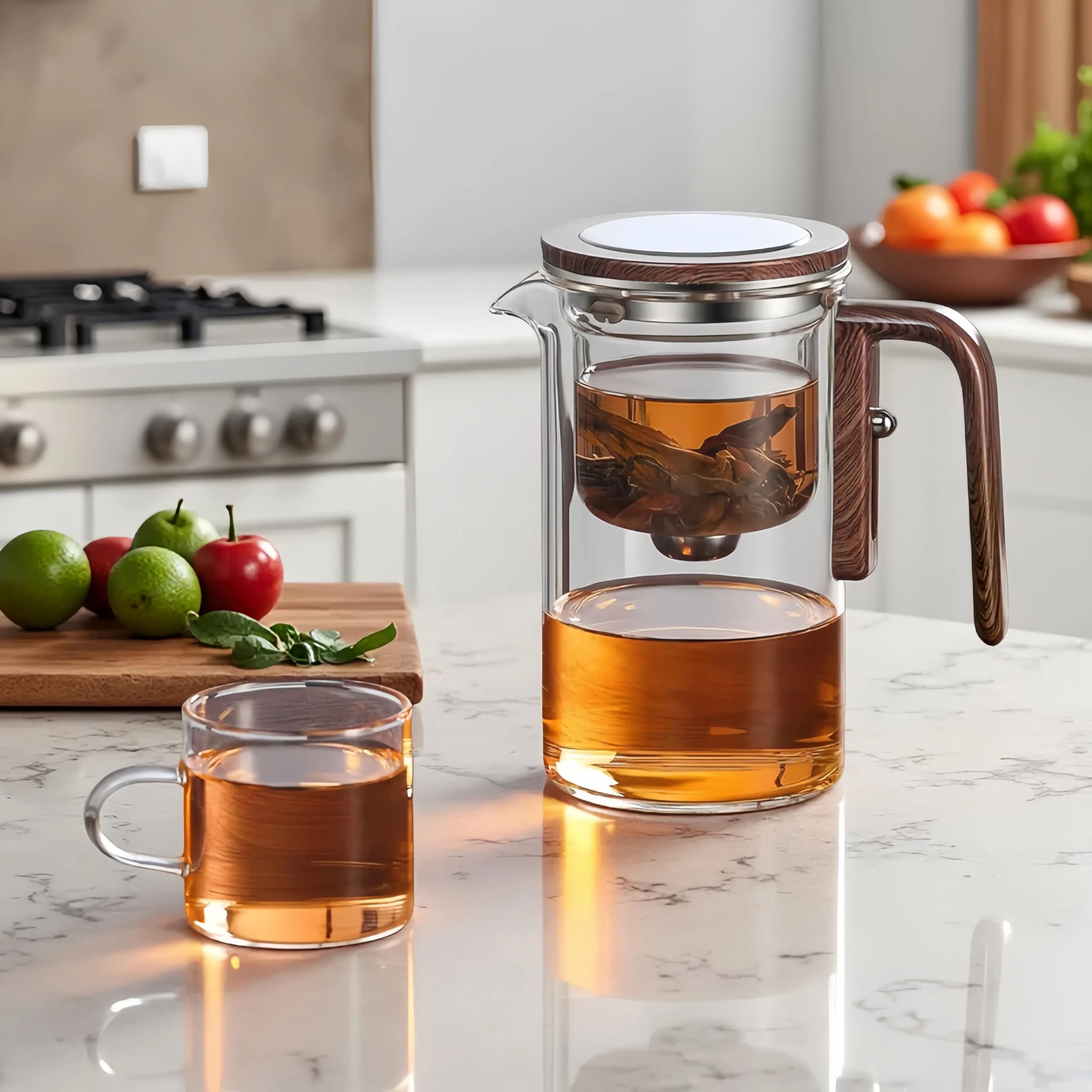 DRNKNSTX Infusor desmontable para té suelto, fácil de usar y limpiar.