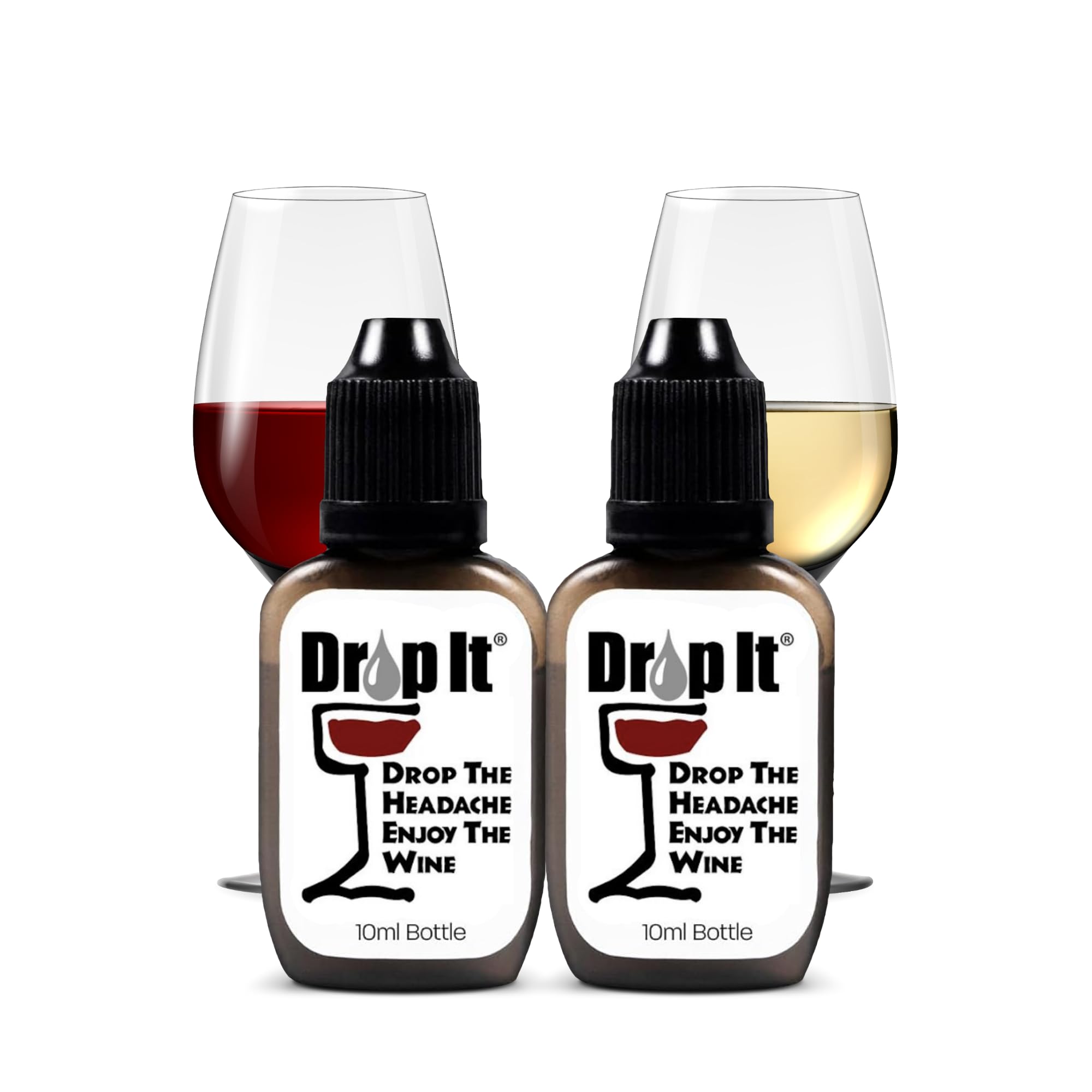 Drop It Gotas para Vino Original en paquete de 2, fácil de transportar