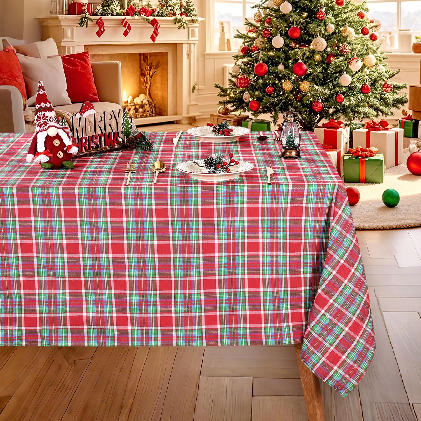 Mantel DrumaBee ideal para cenas de 10 a 12 comensales.