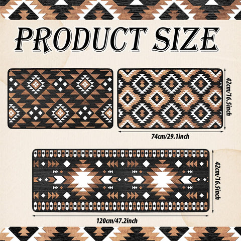 Drydiet alfombras cocina aztecas pequeñas 17x29, primera capa de comodidad diaria