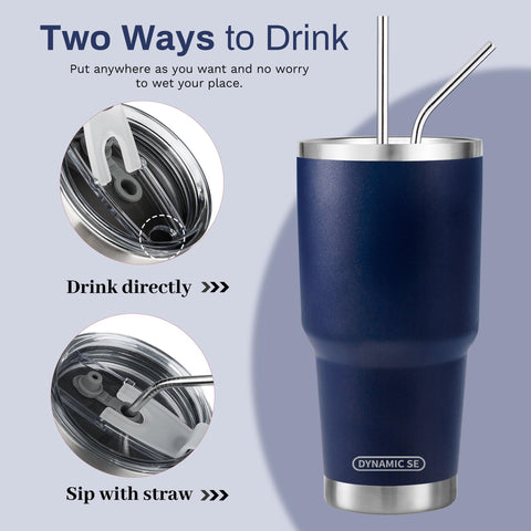 Vaso térmico D·S de doble pared que reduce condensación