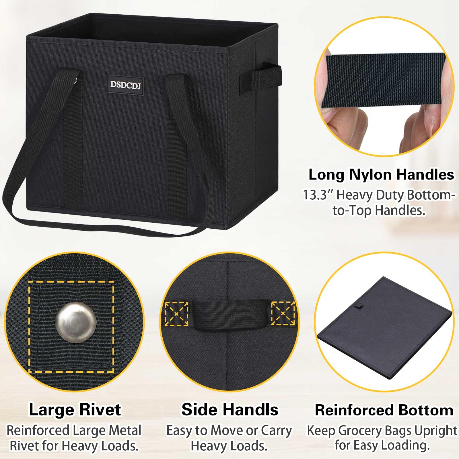 DSDCDJ capacidad de 25 litros por bolsa para organizar productos.