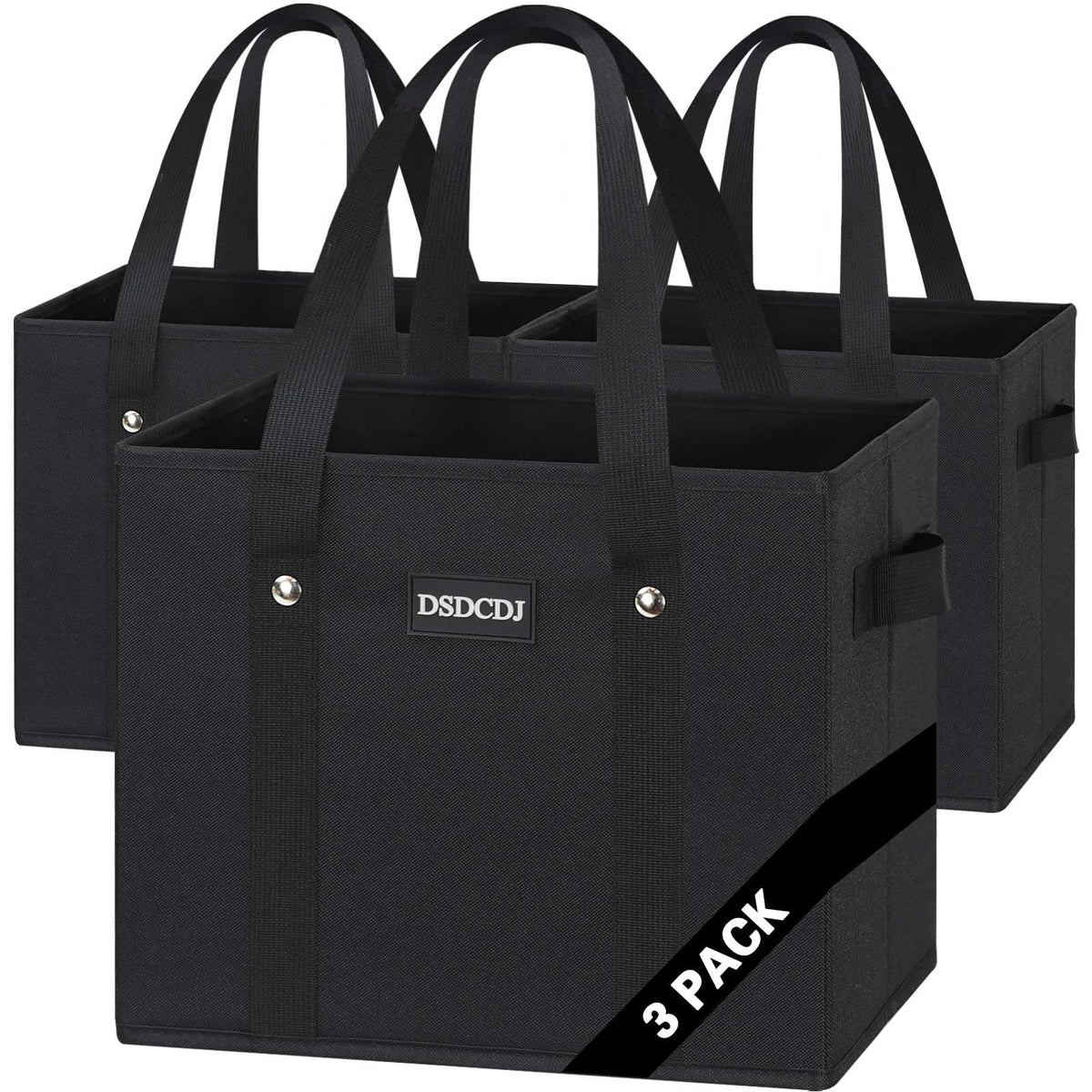 DSDCDJ bolsas de compra reutilizables, duraderas y de 65 libras, para compras pesadas.