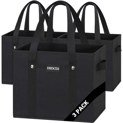 DSDCDJ bolsas de compra reutilizables, duraderas y de 65 libras, para compras pesadas.