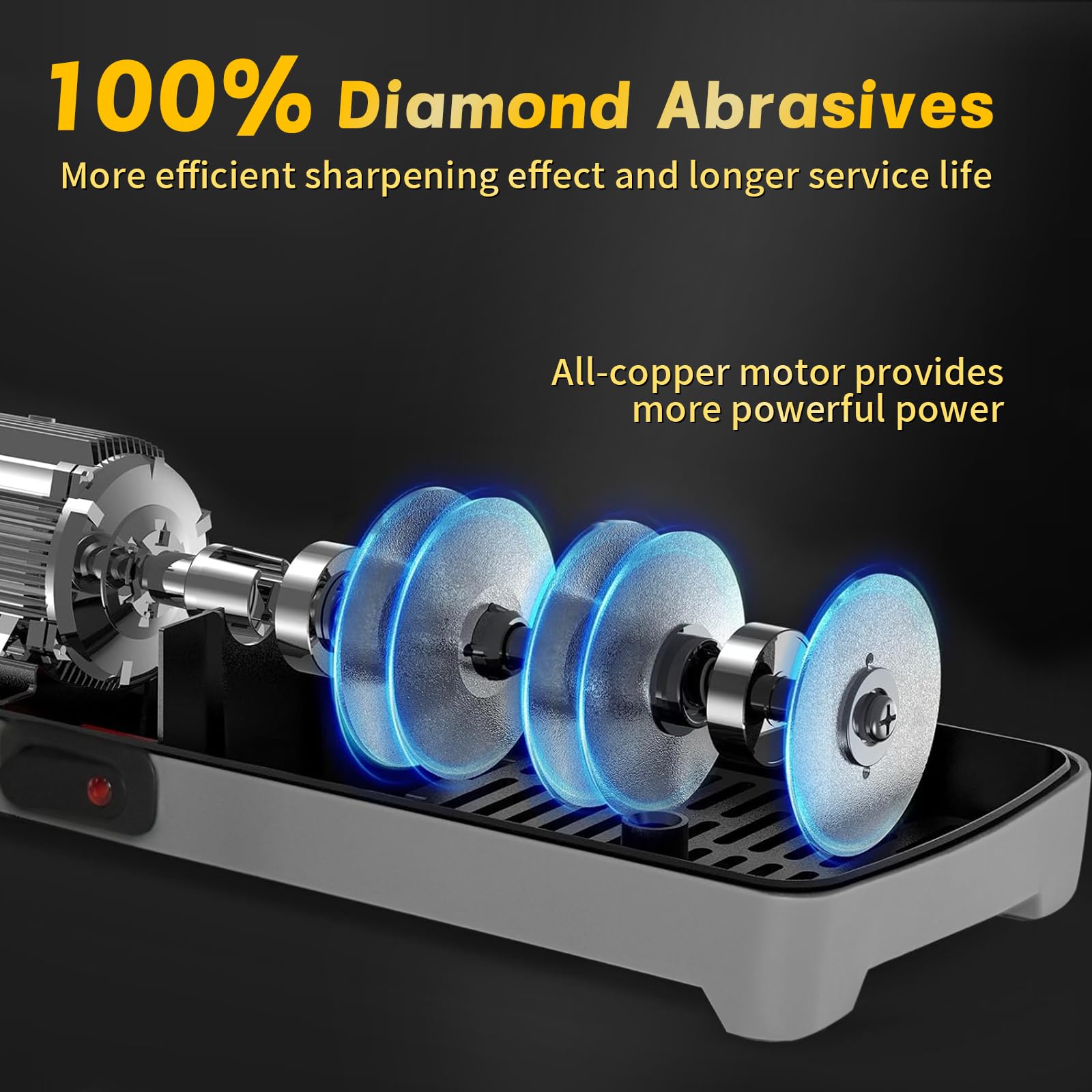 dskiley ruedas de diamante 100% para reparar y pulir cuchillos.