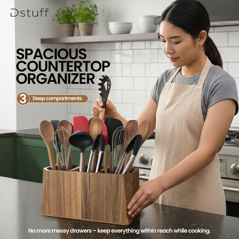 Dstuff acabado-natural-grano-madera-acacia: aporta calidez y estilo rústico a la cocina.