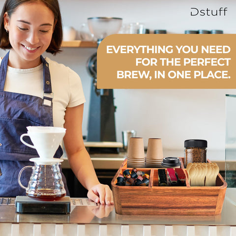 Uso versátil en hogar u oficina para café, estilo y organización.