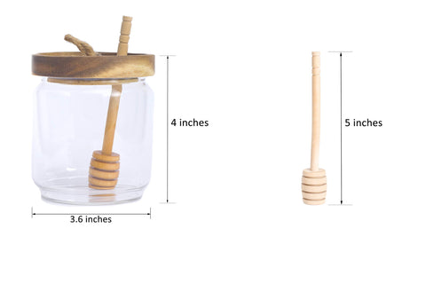 Dstuff tapa de acacia con cierre hermético para conservar la miel