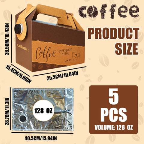 DTFMZOV caja desechable para café, ideal en catering.