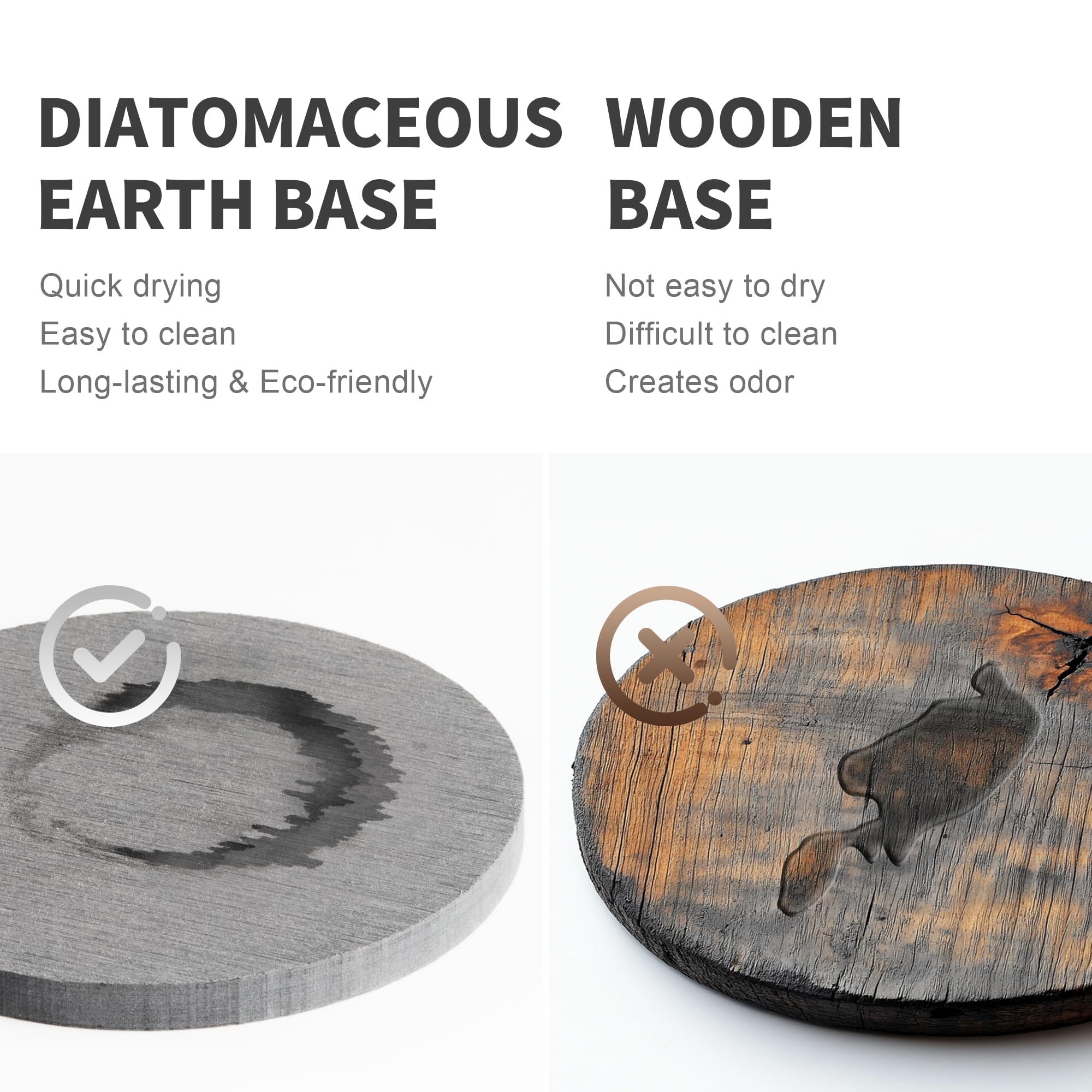 DTONIMA base de diatomita absorbe humedad para utensilios secos