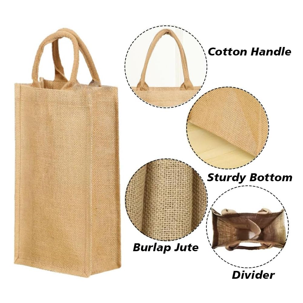 Dual Dou bolsa con divisor central para dos botellas y transporte ordenado.