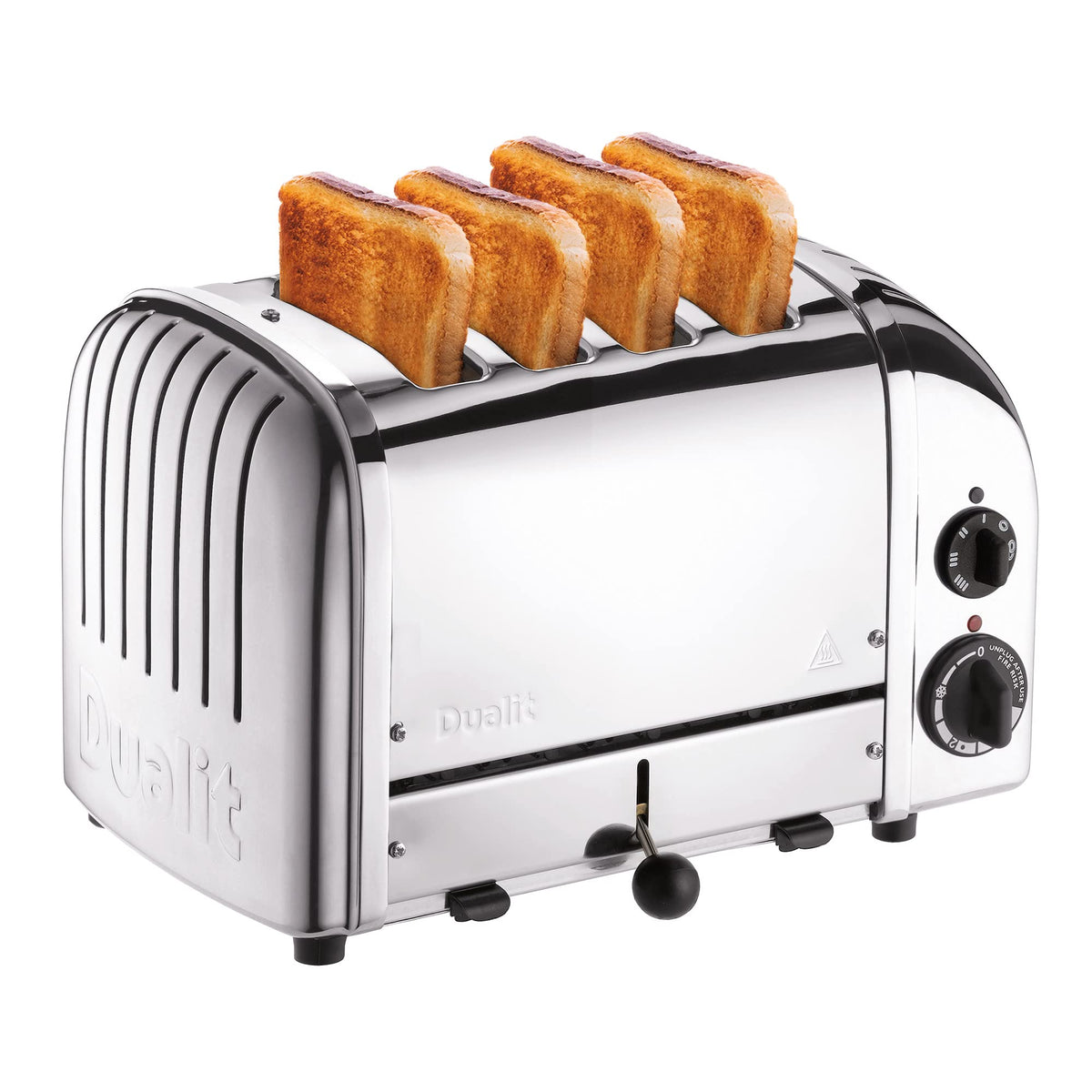 Dualit Classic Toaster con ProHeat para dorado uniforme en rebanadas.