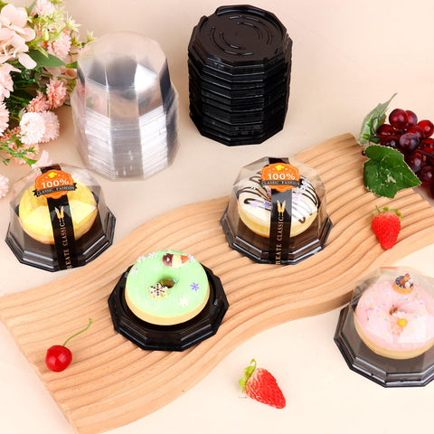 Dualshine contenedores mini bundt duraderos para sostener pasteles.