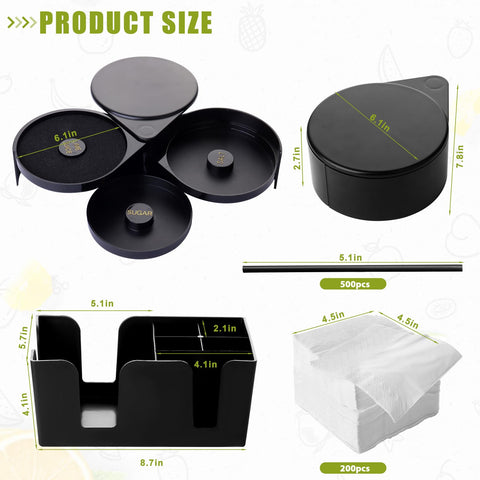 Dualshine organizador con seis compartimentos para accesorios de barra.