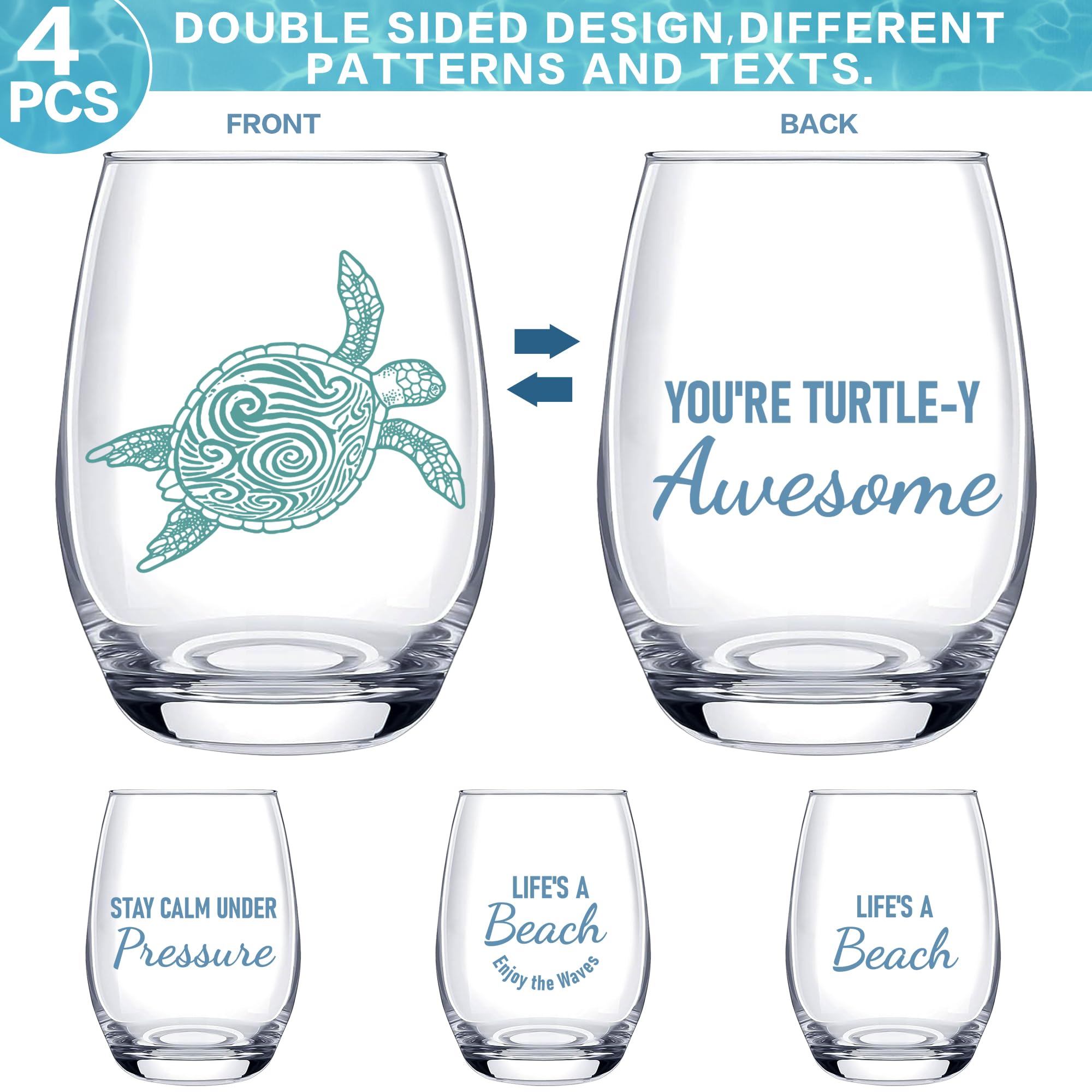Vaso Dudjotc 17oz concha marina, ideal como regalo temático