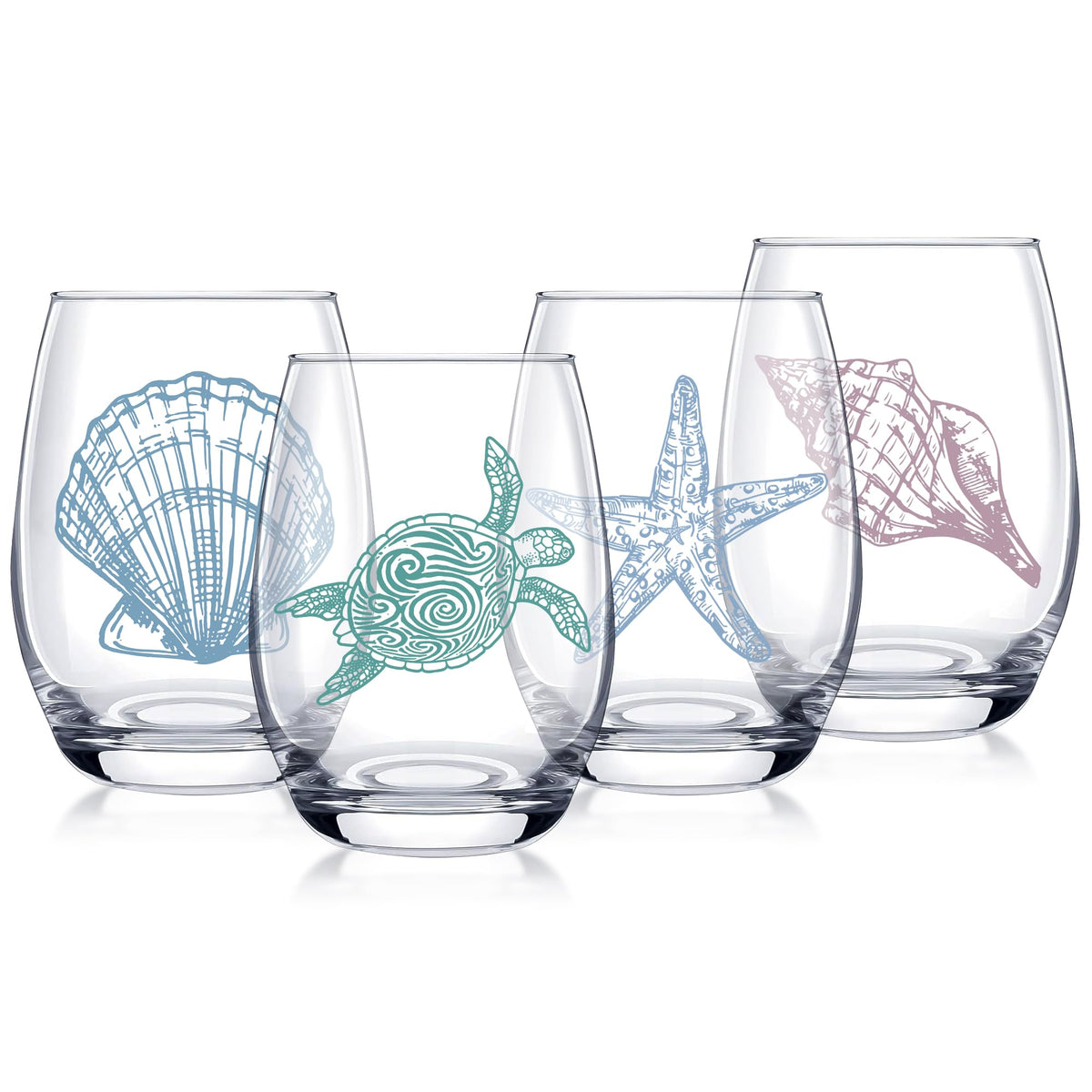 Vaso Dudjotc 17oz con tortuga marina para reuniones al aire libre
