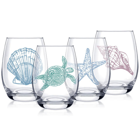 Vaso Dudjotc 17oz con tortuga marina para reuniones al aire libre