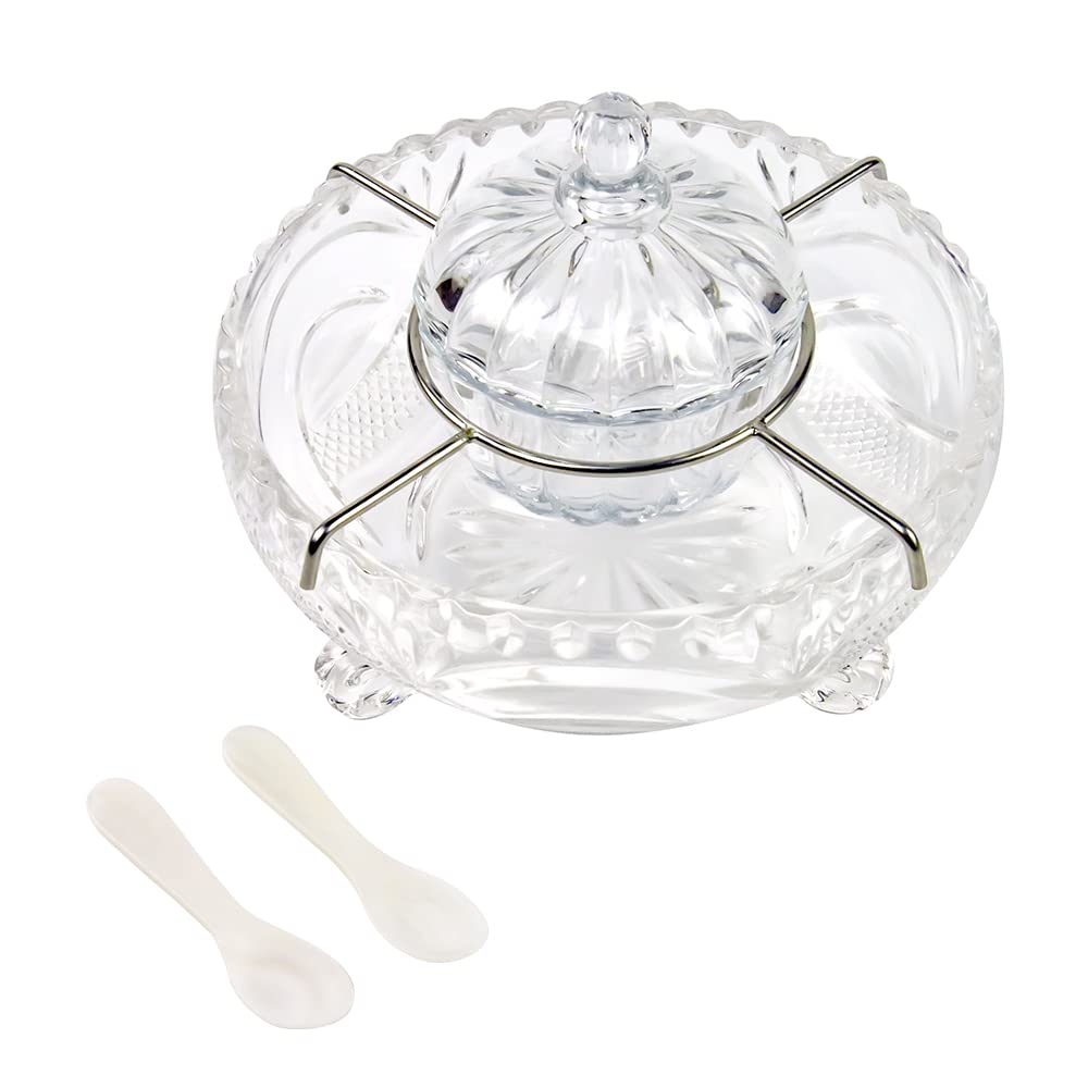 DUEBEL caviar dish, forma calabaza dividida con hielo, conserva la temperatura ideal