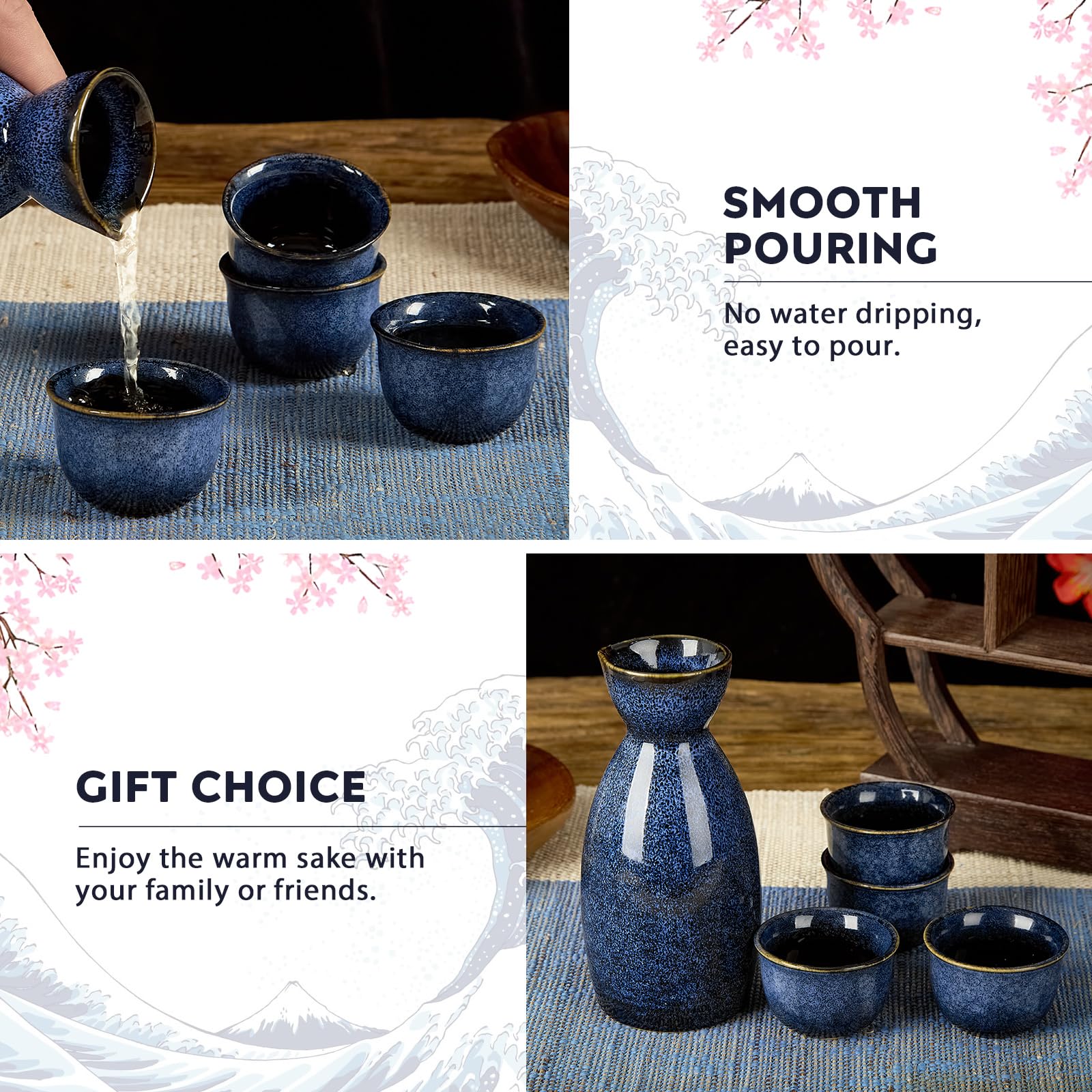 DUJUST caja regalo japonesa, presentación elegante para regalo especial.