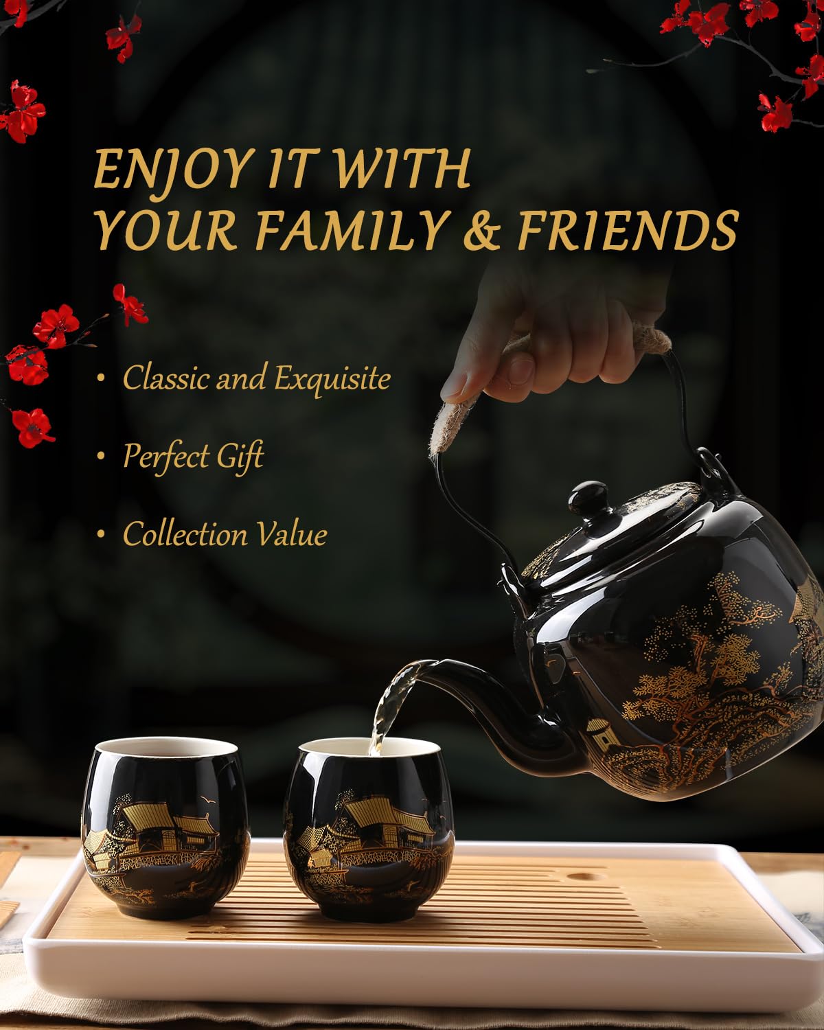 Conjunto de 6 tazas japonesas DUJUST listas para compartir.