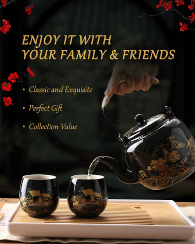 Conjunto de 6 tazas japonesas DUJUST listas para compartir.