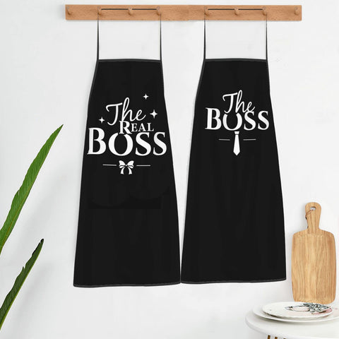 Delantal Dumoldpa presentado en empaque regalo, ideal para aniversarios.