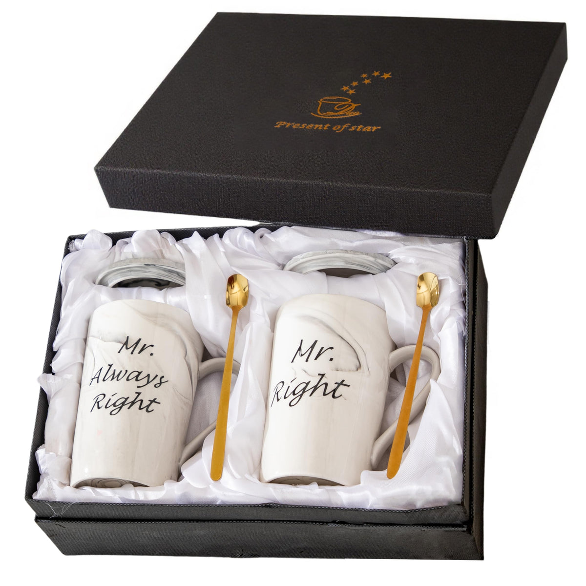 Tazas Dumoldpa Mr y Mr en caja regalo negra