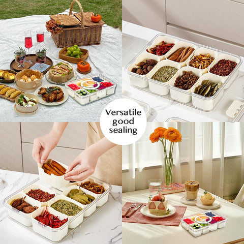 Uso portátil para viaje y picnic con porciones individuales.