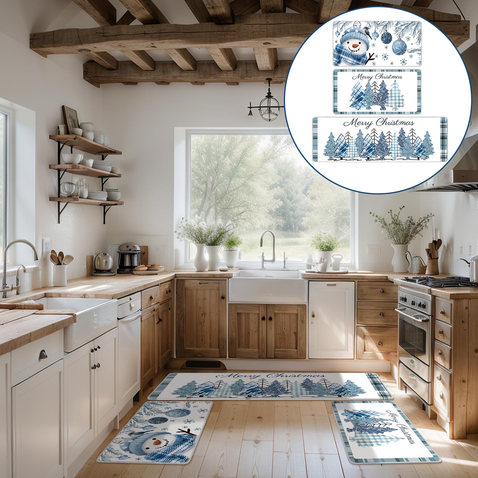 Alfombra Dunzy cocina-antideslizante, base estable para cocinar y limpiar sin deslizamientos.
