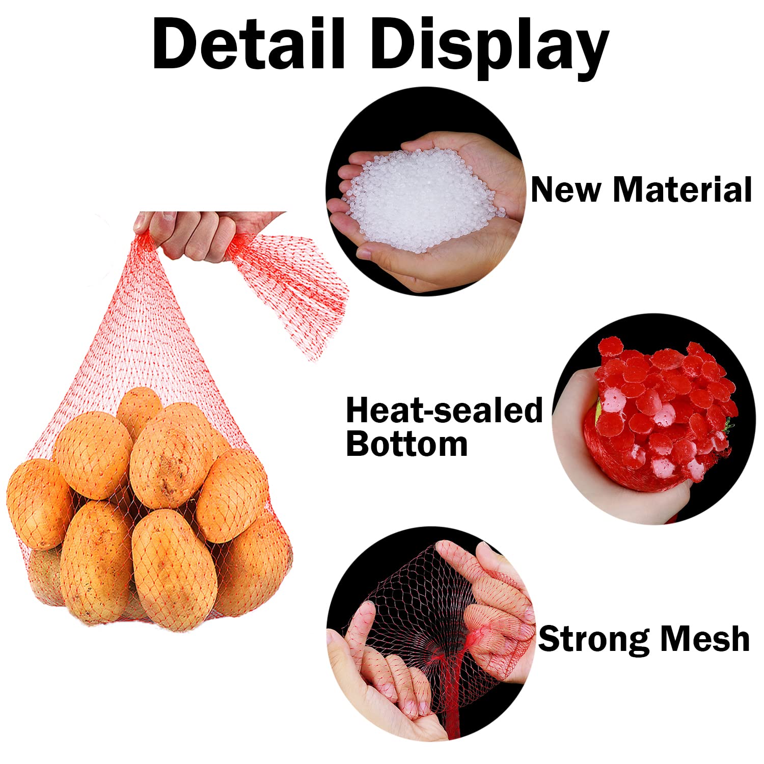 Bolsas Dupiulk para papas y cebollas, almacenamiento organizado.