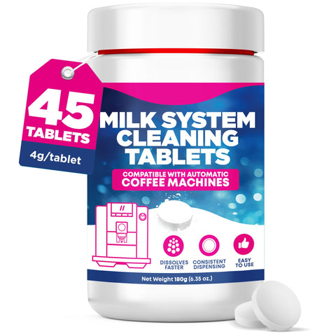 Durabasics: tableta en botella de 180 g para limpieza del sistema de leche.